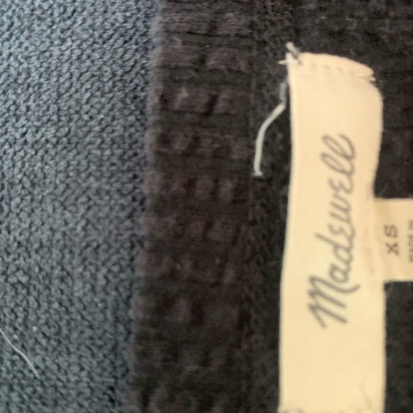 Madewell Black Seersucker Apron Tank Top XS - Picture 3 of 8